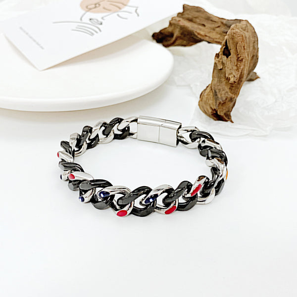 Men's Fashion Cuba Hip Hop Bracelet-Mens Bracelet-SunnyHouse Jewelry