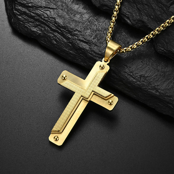 Men's Fashion Special Cross Pendant Necklace-Mens Pendant Necklace-SunnyHouse Jewelry