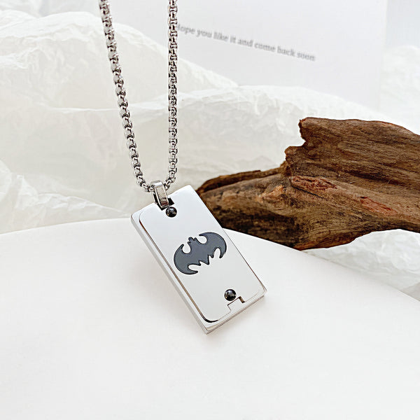 Men's Fashion Bat Pendant Necklace-Mens Pendant Necklace-SunnyHouse Jewelry