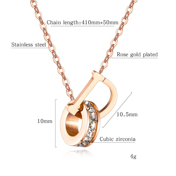 Women's Fashion Blinking Ring Pendant Necklace-Womens Pendant Necklace-SunnyHouse Jewelry