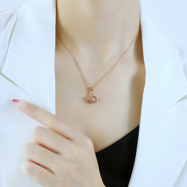 Women's Fashion Space Cross Pendant Necklace-Womens Pendant Necklace-SunnyHouse Jewelry