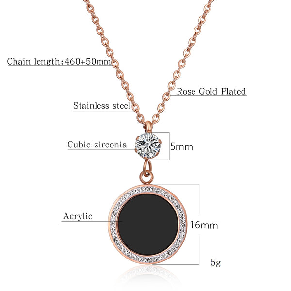 Women's Fashion Large Tag Pendant Necklace-Womens Pendant Necklace-SunnyHouse Jewelry