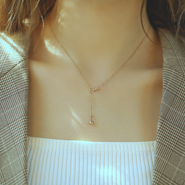 Women's Fashion Blinking Bead Pendant Necklace-Womens Pendant Necklace-SunnyHouse Jewelry