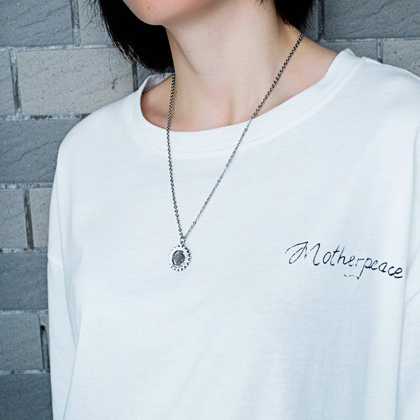 His & Hers Matching Set Love Never Stop Tag Pendant Necklace Couple Jewelry Set-Couple Necklace-SunnyHouse Jewelry