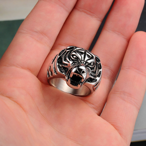 Men's Fashion Tiger Hip Hop Ring-Mens Ring-SunnyHouse Jewelry