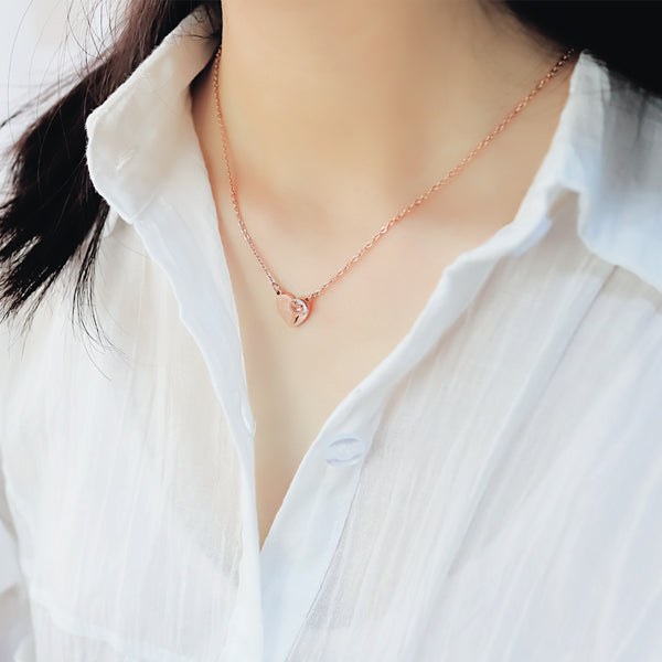 Women's Fashion Lock Love Pendant Necklace-Womens Pendant Necklace-SunnyHouse Jewelry