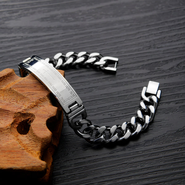 Men's Fashion Cross Bracelet-Mens Bracelet-SunnyHouse Jewelry
