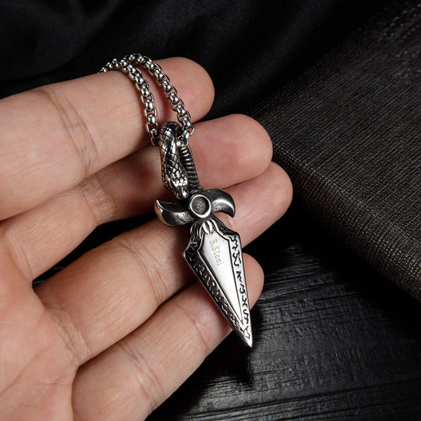 Men's Fashion Snake Sword Hip Hop Pendant Necklace-Mens Pendant Necklace-SunnyHouse Jewelry