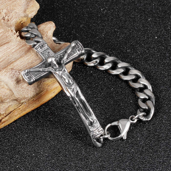 Men's Fashion Jesus Bracelet-Mens Bracelet-SunnyHouse Jewelry
