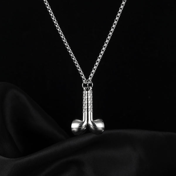 Men's Fashion Hip Hop Earphone Pendant Necklace-Mens Pendant Necklace-SunnyHouse Jewelry