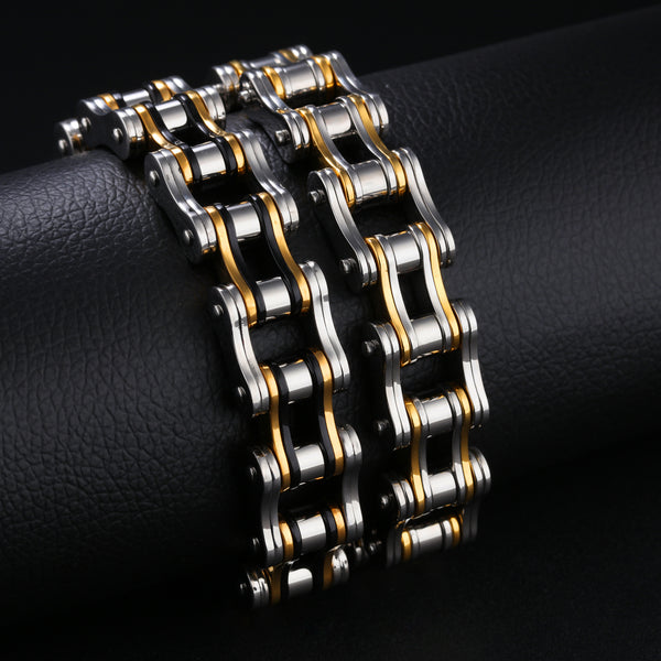 Men's Fashion Big Harley Bike Bracelet-Mens Bracelet-SunnyHouse Jewelry