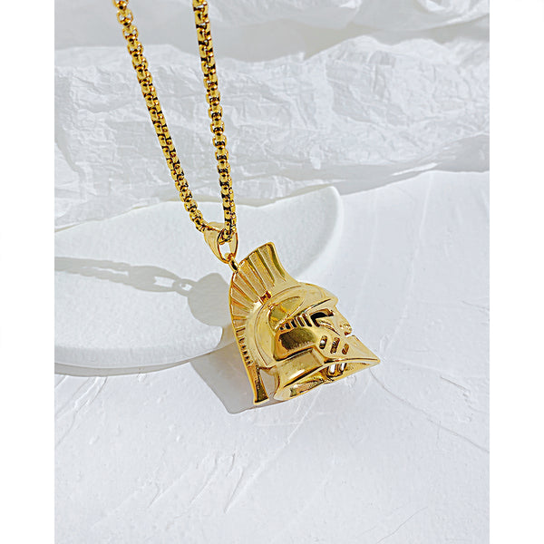 Men's Fashion Helmet Pendant Necklace-Mens Pendant Necklace-SunnyHouse Jewelry