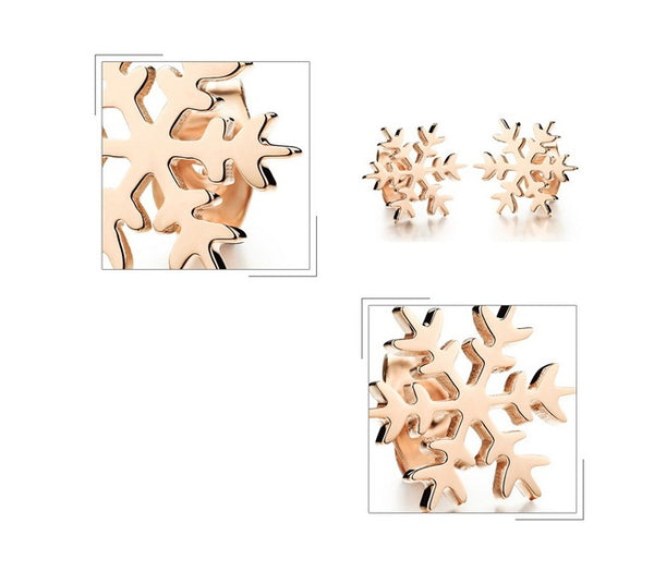 Women's Fashion Snowflake Earrings-Womens Earrings-SunnyHouse Jewelry