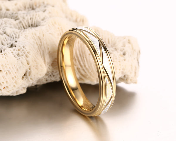 His & Hers Matching Set Simple and Creative Couple Rings, Wedding Band Set, Valentine, Anniversary, Wedding, Promise, Engagement Ring-Couple Rings-SunnyHouse Jewelry
