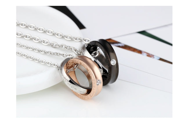 His & Hers Matching Set My Only Love Couple Necklace Couple Jewelry Set-Couple Necklace-SunnyHouse Jewelry