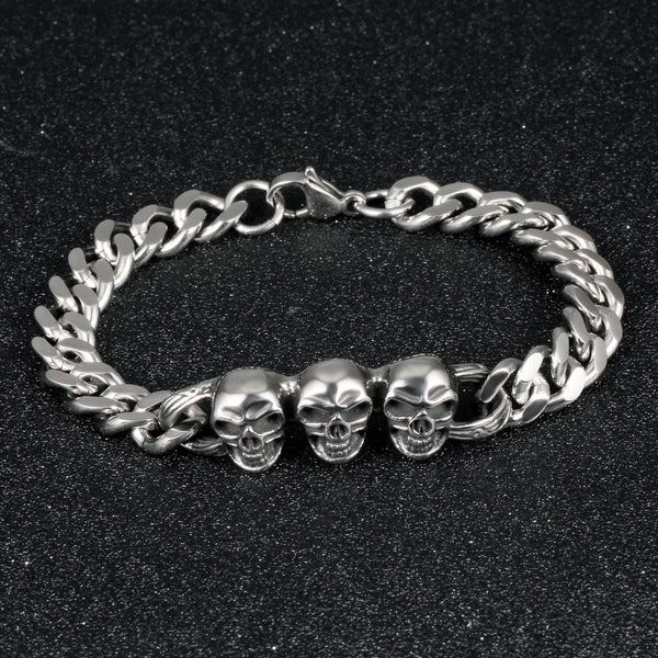 Men's Fashion Hip Hop Skull Bracelet-Mens Bracelet-SunnyHouse Jewelry
