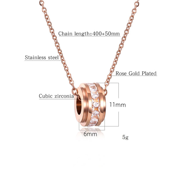 Women's Fashion Blinking Roll Pendant Necklace-Womens Pendant Necklace-SunnyHouse Jewelry