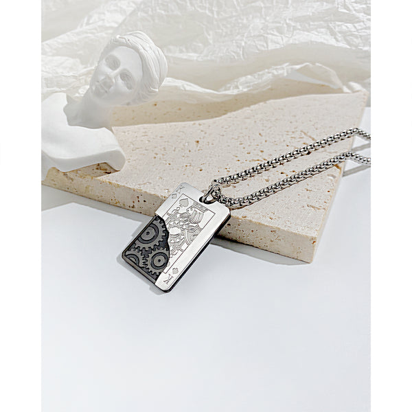 Men's Fashion Hiphop Poker Pendant Necklace-Mens Pendant Necklace-SunnyHouse Jewelry