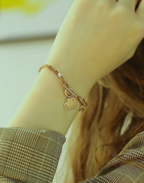 Women's Fashion Smile Bracelet-Womens Bracelet-SunnyHouse Jewelry