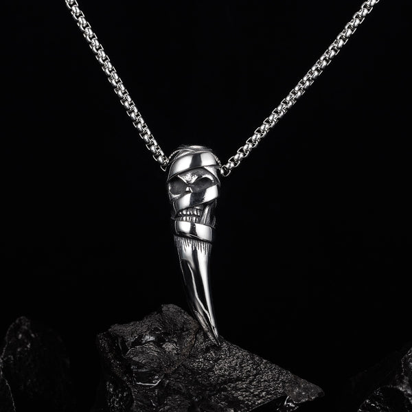 Men's Fashion Skull Teeth Pendant Necklace-Mens Pendant Necklace-SunnyHouse Jewelry