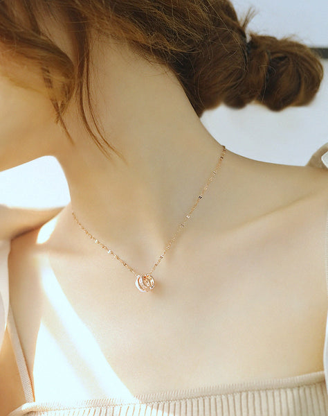 Women's Fashion Blinking X Pendant Necklace-Womens Pendant Necklace-SunnyHouse Jewelry