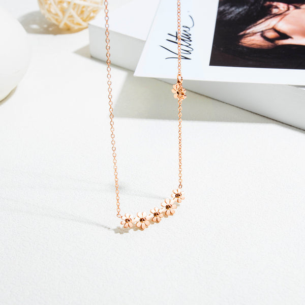 Women's Fashion Blinking Flower Pendant Necklace-Womens Pendant Necklace-SunnyHouse Jewelry