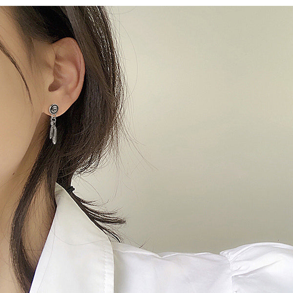 Women's Fashion Feather Earrings-Womens Earrings-SunnyHouse Jewelry