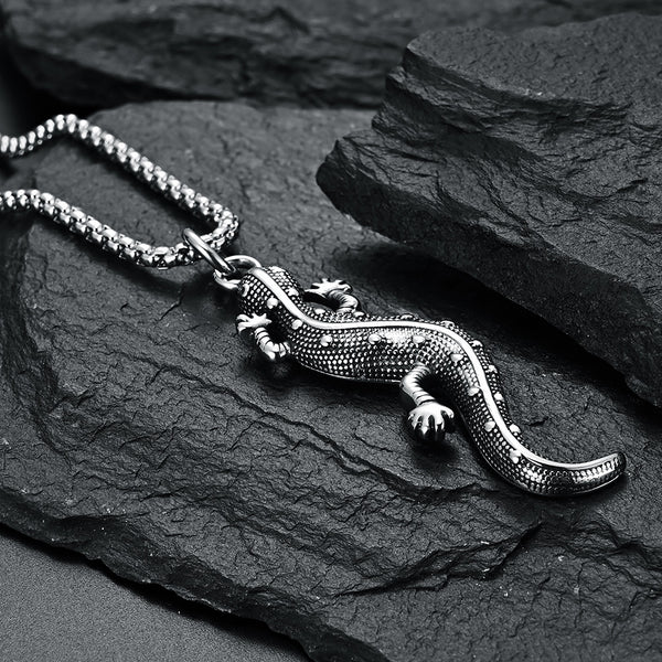 Men's Fashion 3 feet Chameleon Pendant Necklace-Mens Pendant Necklace-SunnyHouse Jewelry