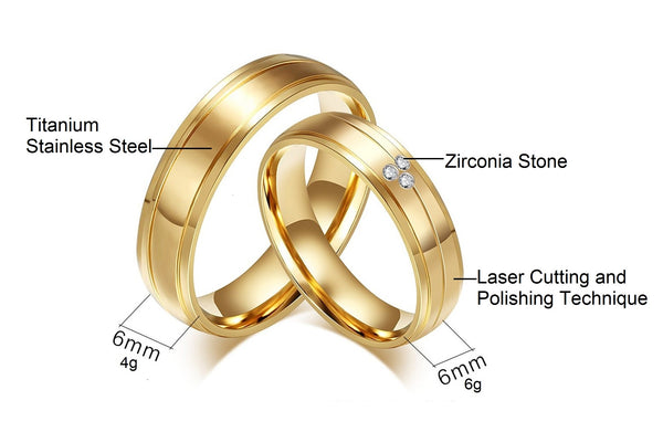 His & Hers Matching Set Endless Love Style Couple Rings, Wedding Band Set, Valentine, Anniversary, Wedding, Promise, Engagement Ring-Couple Rings-SunnyHouse Jewelry