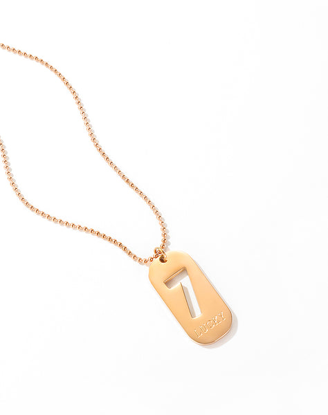 Women's Fashion Lucky 7 Pendant Necklace-Womens Pendant Necklace-SunnyHouse Jewelry