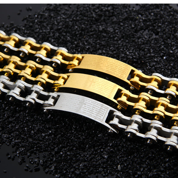 Men's Fashion Harley Bike Cross Bracelet-Mens Bracelet-SunnyHouse Jewelry