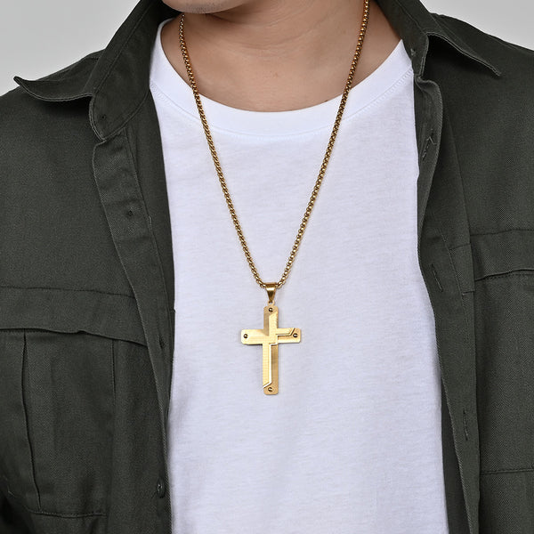 Men's Fashion Special Cross Pendant Necklace-Mens Pendant Necklace-SunnyHouse Jewelry