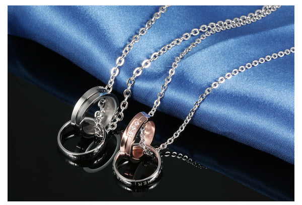His & Hers Matching Set Love One Another Couple Necklace Couple Jewelry Set-Couple Necklace-SunnyHouse Jewelry