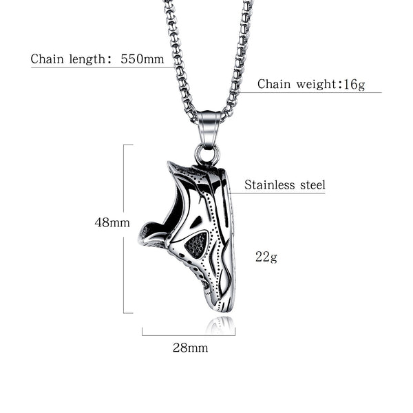 Men's Fashion Sport Shoe Pendant Necklace-Mens Pendant Necklace-SunnyHouse Jewelry