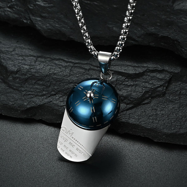 Men's Fashion Keep Me Warm Cap Pendant Necklace-Mens Pendant Necklace-SunnyHouse Jewelry