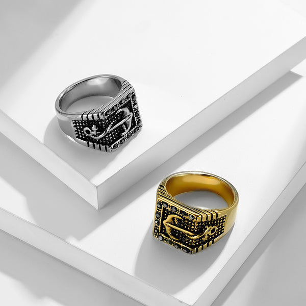 Men's Fashion Lucky Anchor Ring-Mens Ring-SunnyHouse Jewelry