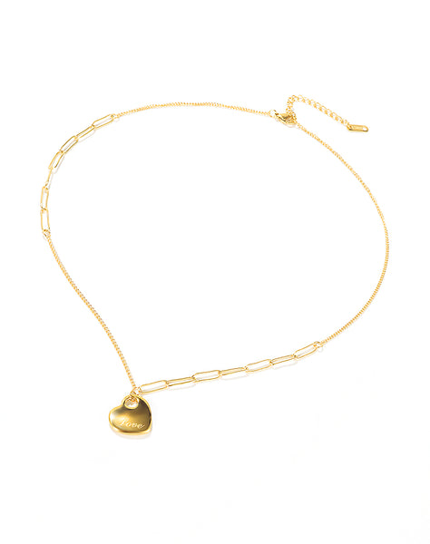 Women's Fashion Love Heart Pendant Necklace-Womens Pendant Necklace-SunnyHouse Jewelry