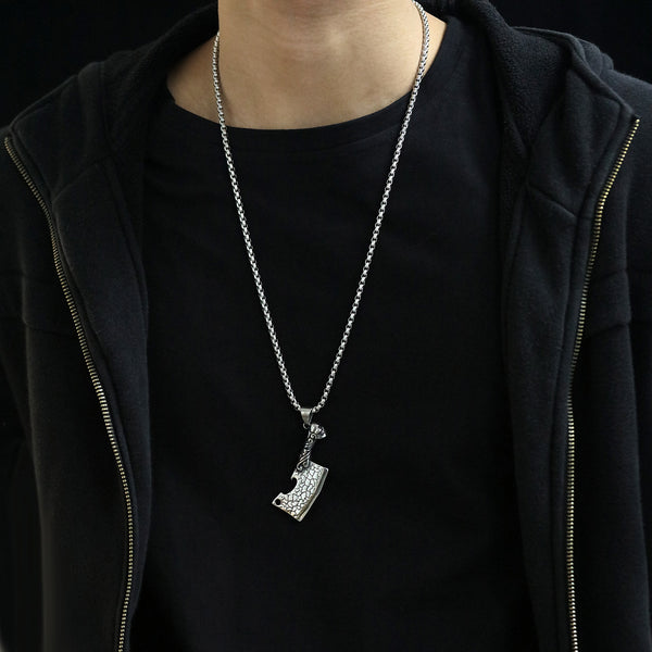 Men's Fashion Hip Hop Knife Pendant Necklace-Mens Pendant Necklace-SunnyHouse Jewelry
