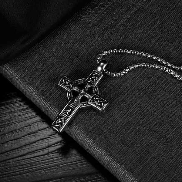 Men's Fashion Hip Hop Cross Pendant Necklace-Mens Pendant Necklace-SunnyHouse Jewelry