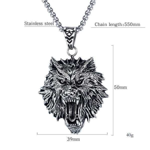 Men's Fashion Tiger Pendant Necklace-Mens Pendant Necklace-SunnyHouse Jewelry
