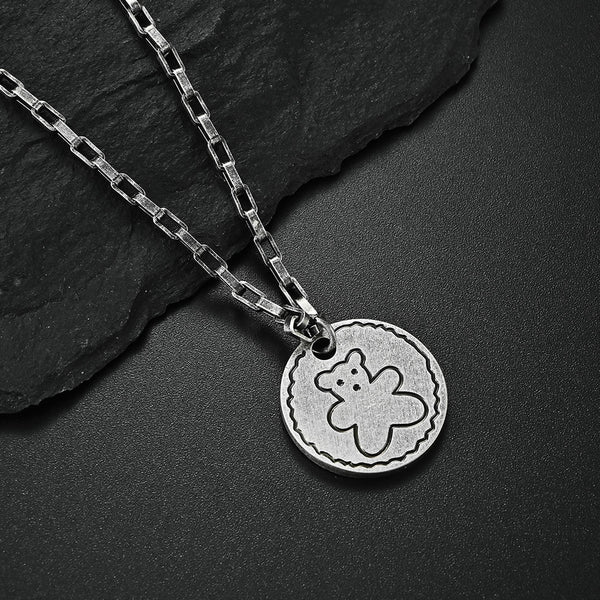 Men's Fashion Bear Pendant Necklace-Mens Pendant Necklace-SunnyHouse Jewelry