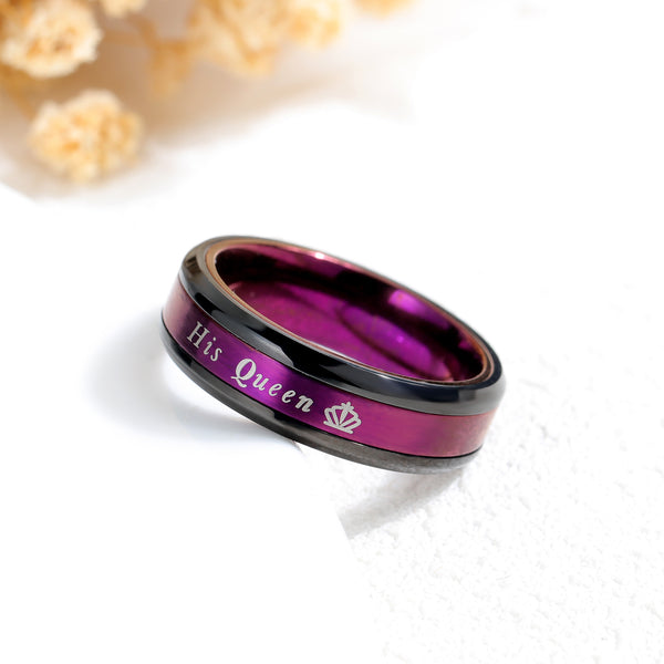 His & Hers Matching Set Her King and His Queen Couple Rings-Couple Rings-SunnyHouse Jewelry