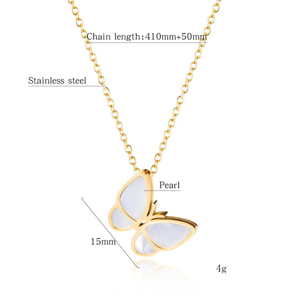 Women's Fashion Butterfly Pendant Necklace-Womens Pendant Necklace-SunnyHouse Jewelry