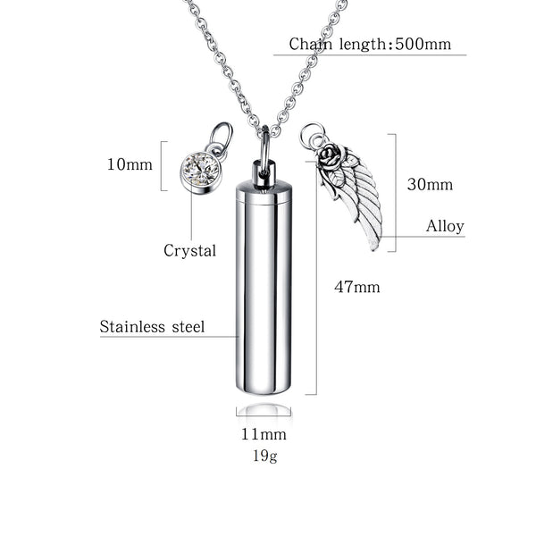 Men's Fashion Angel Perfume Bottle Pendant Necklace-Mens Pendant Necklace-SunnyHouse Jewelry