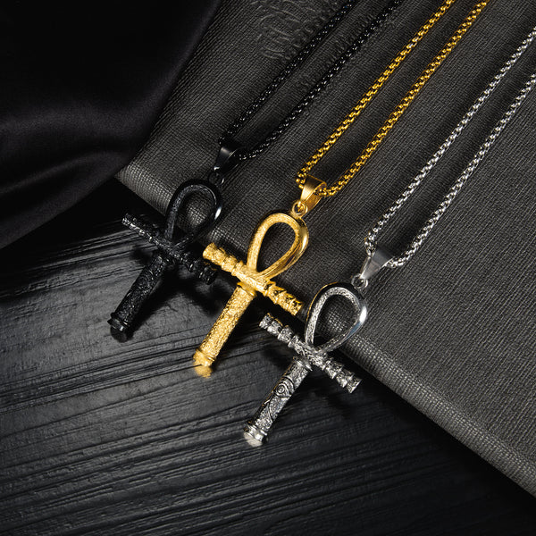 Men's Fashion Hip Hop Cross Pendant Necklace-Mens Pendant Necklace-SunnyHouse Jewelry