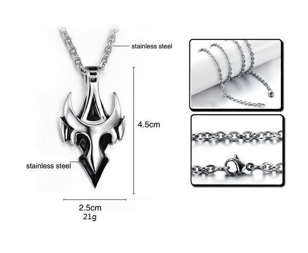 Men's Fashion Bull Horn Pendant Necklace-Mens Pendant Necklace-SunnyHouse Jewelry