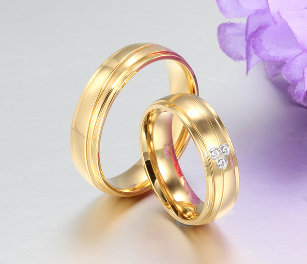 His & Hers Matching Set Endless Love Style Couple Rings, Wedding Band Set, Valentine, Anniversary, Wedding, Promise, Engagement Ring-Couple Rings-SunnyHouse Jewelry