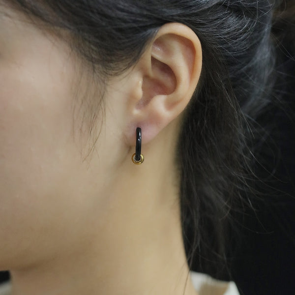Women's Fashion Golden Bead Hoop Earrings-Womens Earrings-SunnyHouse Jewelry
