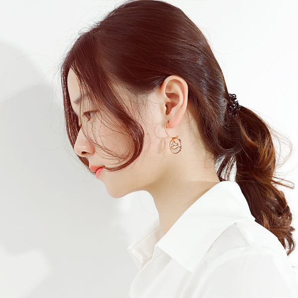 Women's Fashion Whale Tail Earrings-Womens Earrings-SunnyHouse Jewelry