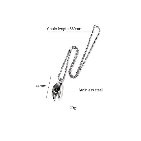 Men's Fashion Crab claw Pendant Necklace-Mens Pendant Necklace-SunnyHouse Jewelry